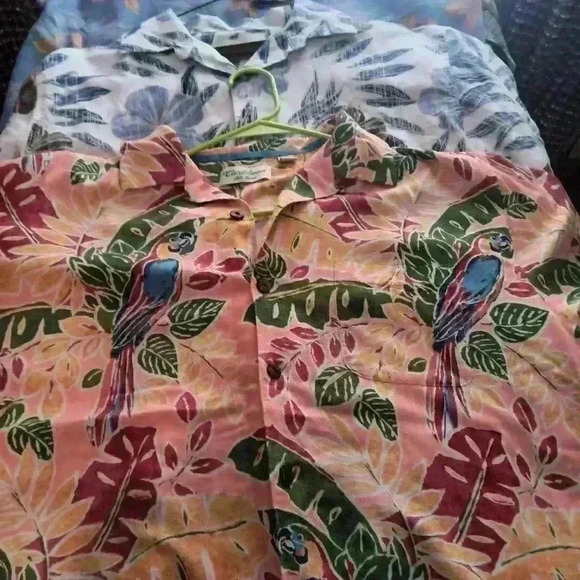 Caribbean (4) Shirts Bundle Silk blend colorful Vibrant - Picture 6 of 16